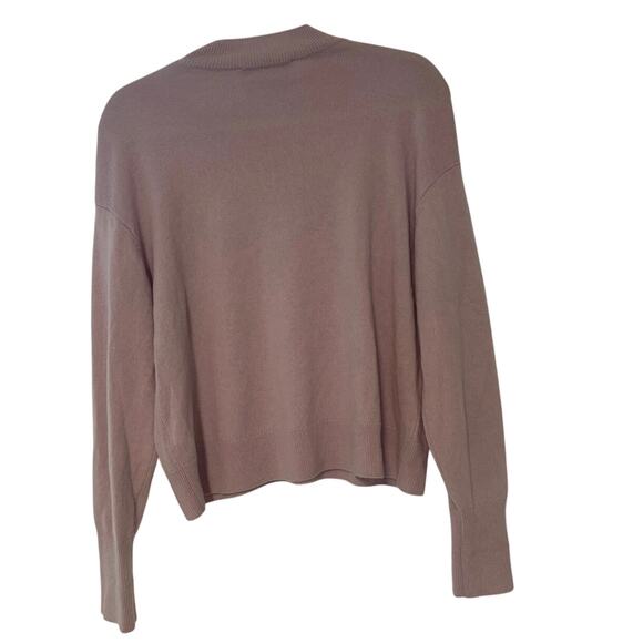 Everlane 100% Cashmere Mock Neck Sweater In Lavender Size Medium - Picture 6 of 6